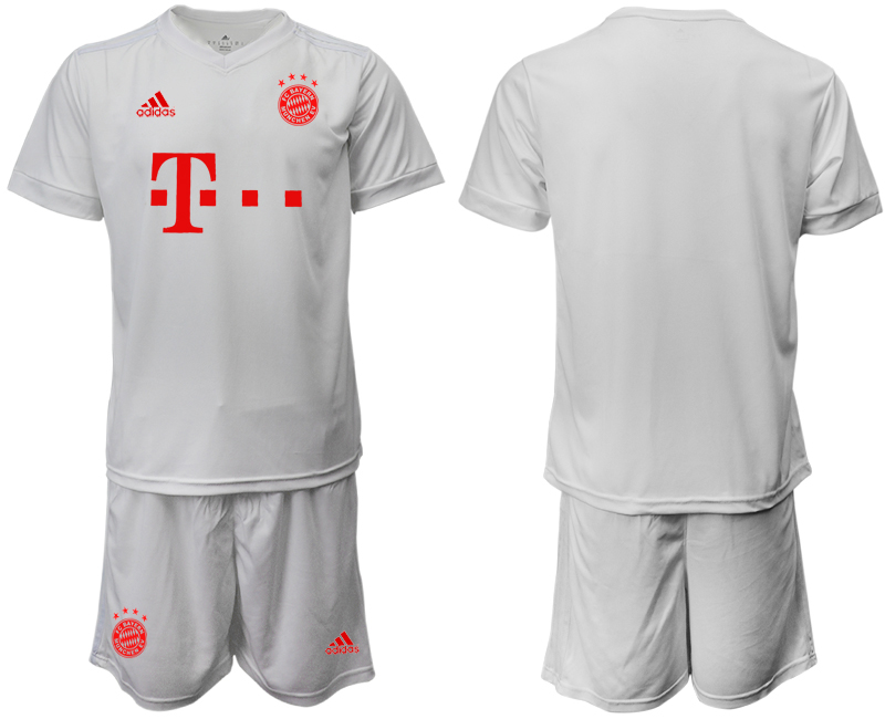 Men 2020-2021 club Bayern Munich away white goalkeeper Soccer Jerseys->borussia dortmund jersey->Soccer Club Jersey
